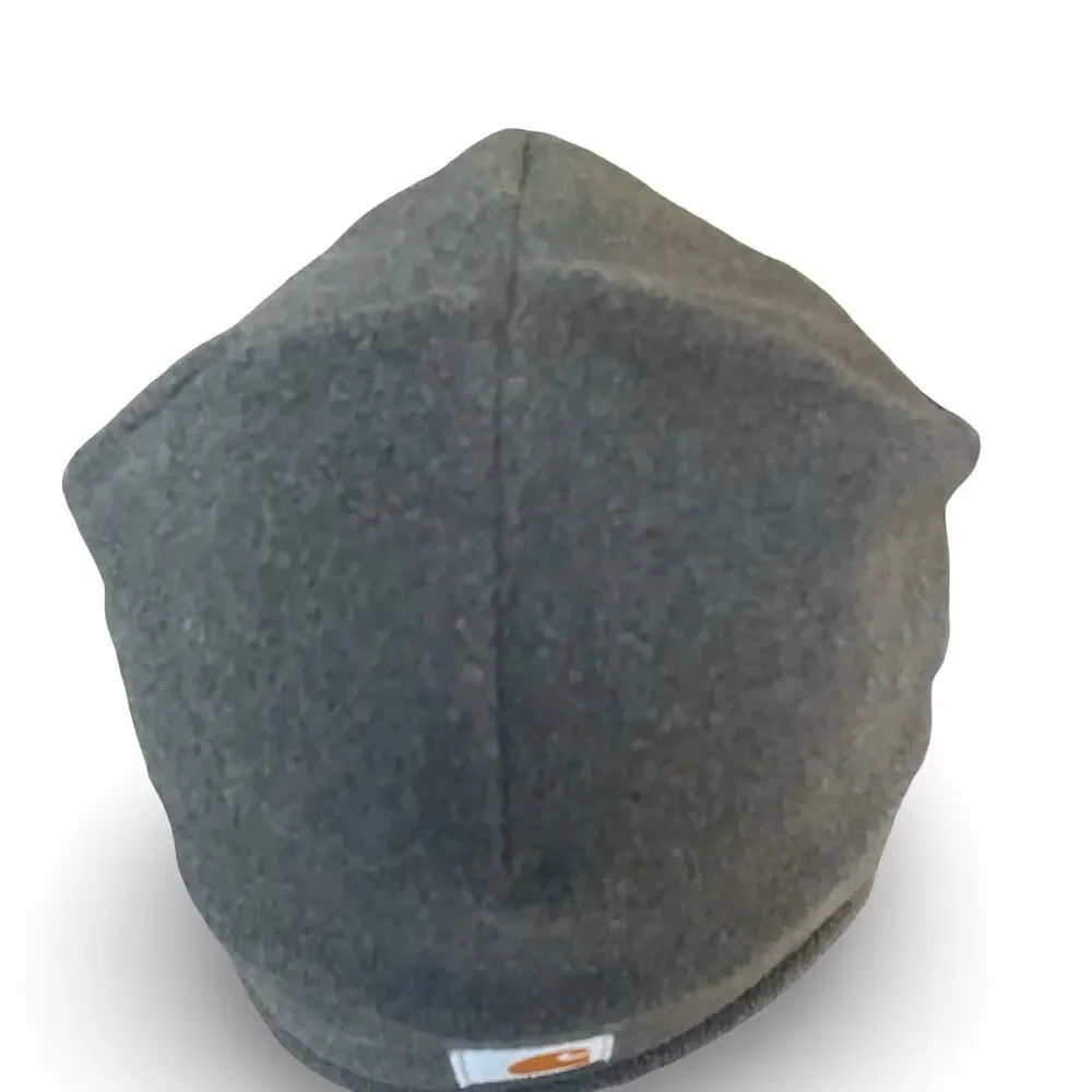 Carhartt 2-in-1 Fleece Beanie Hat Face Mask Pull Down Earflaps Gray 100141 Snow